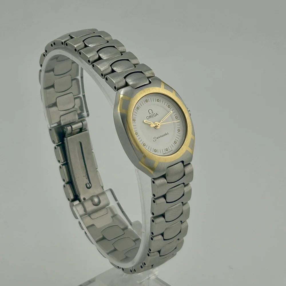 OMEGA SEAMASTER POLARIS 22M YELLOW GOLD STAINLESS STEEL WOMEN'S